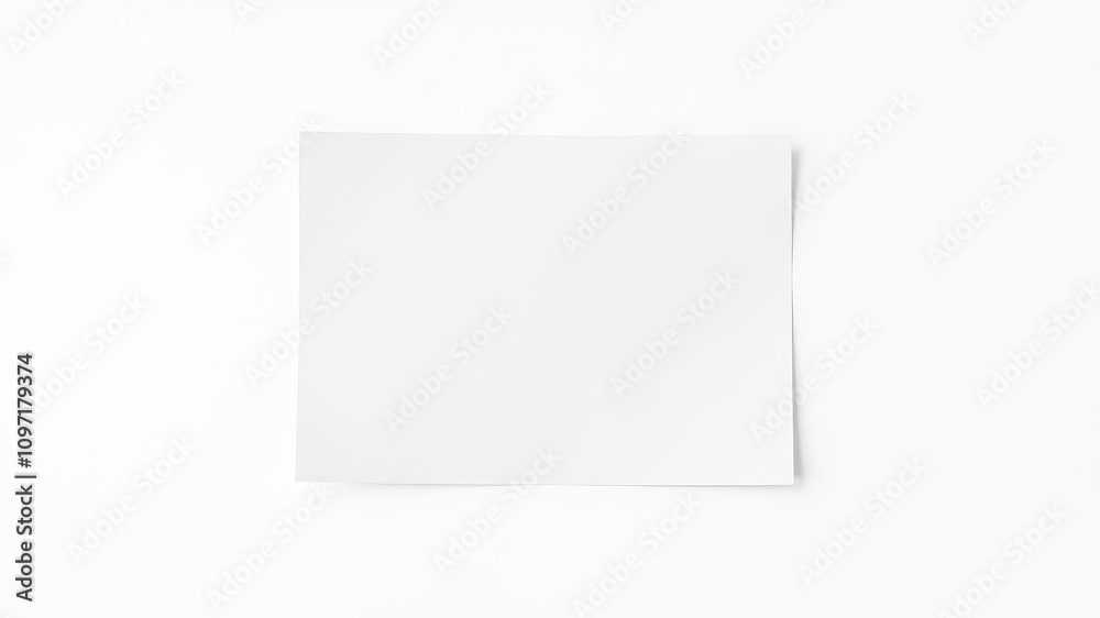 A close-up shot of an isolated flyer mockup with a blank sheet of paper, isolated, mockup, business A close-up shot of an isolated flyer mockup with a blank sheet of paper, isolated, mockup, business