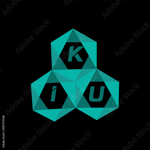 KIU creative minimalist letter logo. KIU unique vector initials alphabet letter logo designKIU creative minimalist letter logo. KIU unique vector initials alphabet letter logo design