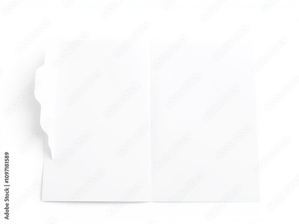 Folder die cut mock up template for design presentation and branding projects, stationery, creative, empty space Folder die cut mock up template for design presentation and branding projects, stationery, creative, empty space