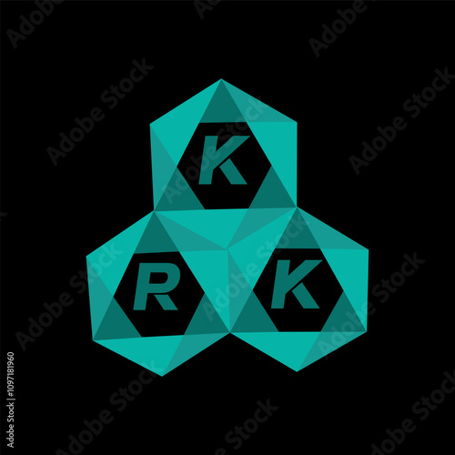 KRK creative minimalist letter logo. KRK unique vector initials alphabet letter logo designKRK creative minimalist letter logo. KRK unique vector initials alphabet letter logo design