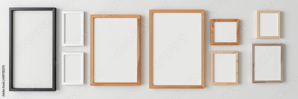 Photo frame collage moodboard mockup with various frames in different sizes and orientations, orientations, frames, template Photo frame collage moodboard mockup with various frames in different sizes and orientations, orientations, frames, template