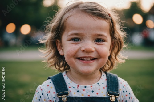 Portrait of smiling baby girl