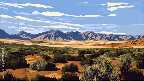 Nevada's Majestic Desert Landscape