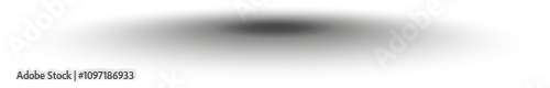 OMBRE OVALE GRISE ÉTIRÉE EN PERSPECTIVE AVEC ARRIÈRE-PLAN TRANSPARENT