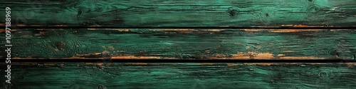 Christmas background or green texture backgrounds with old distressed grunge wood grain designs in rich luxury colors photo