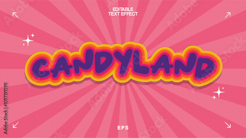 Candyland Editable Text Effect