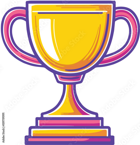 trophy cup vector illustration