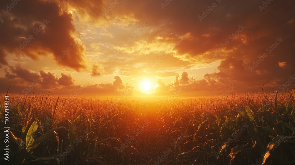 corn field or maize field at agriculture farm in the morning sunrise
corn field or maize field at agriculture farm in the morning sunrise
