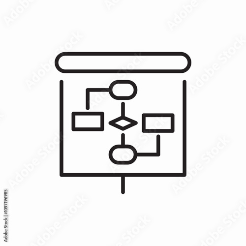 presentation board icon sign vector