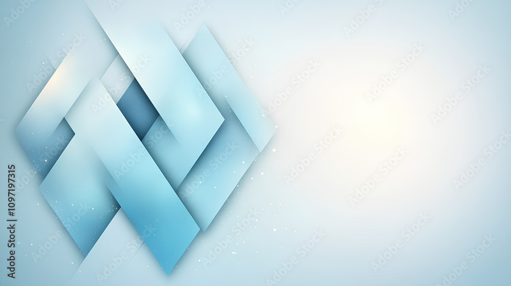 Fototapeta premium Abstract Blue Geometric Shapes Background Design