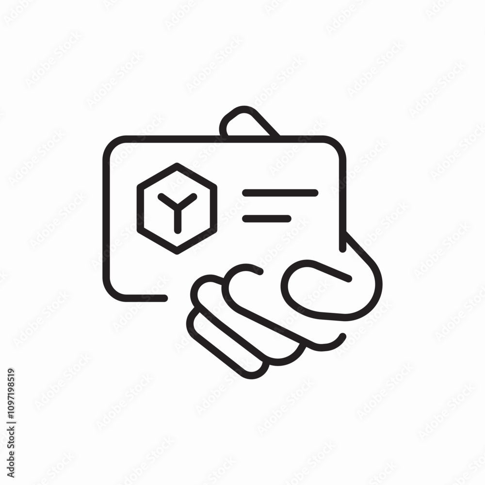 passport certificate badge icon sign vector passport certificate badge icon sign vector