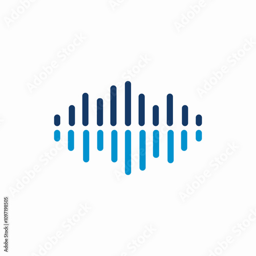music equalizer stream icon sign vector