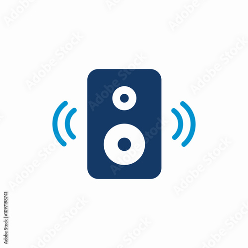 soundbar speaker icon sign vector