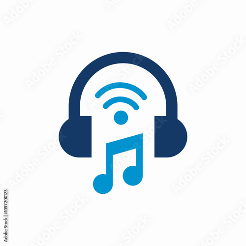 listen music headphone icon sign vector