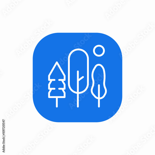 trees forest icon sign vector