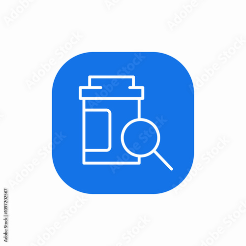 drug bottle medicine icon sign vector