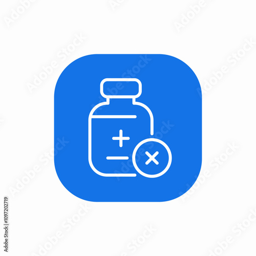 medicine bottle pill icon sign vector