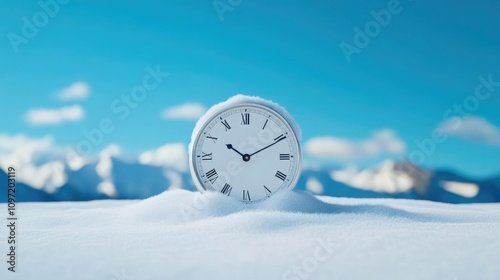 A Clock Frozen by Winter’s Chill