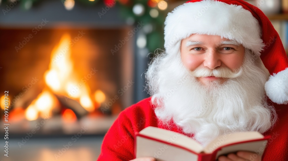Santa's Magical Night by the Fireplace Santa's Magical Night by the Fireplace
