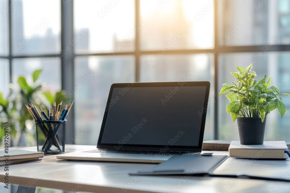 business desk concept with laptop business desk concept with laptop