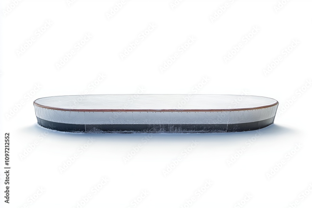 Ice skating rink surface with smooth texture and white color Ice skating rink surface with smooth texture and white color