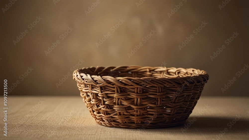 Empty Wicker Basket Empty Wicker Basket