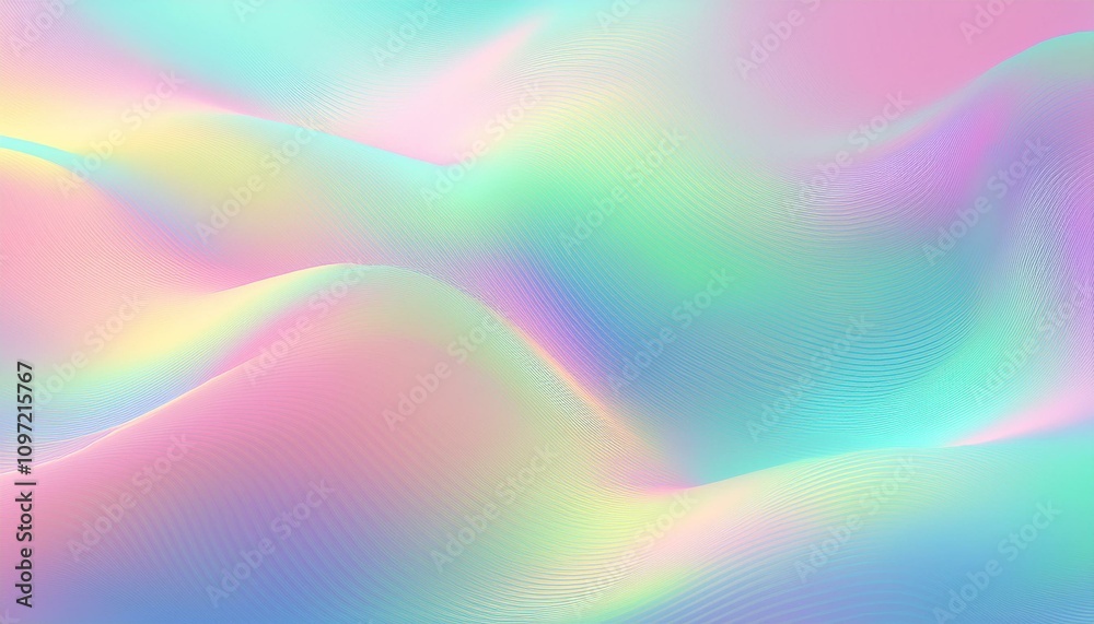Holographic Abstract soft pastel colors backdrop Holographic Abstract soft pastel colors backdrop