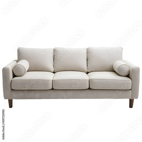 Modern Beige Sofa Comfortable Living Room Furniture Cozy Home Decor Apartment Interior