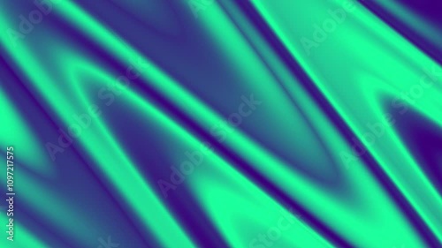 Abstract Waves of Teal and Purple with Fluid Motion and Dynamic Energy