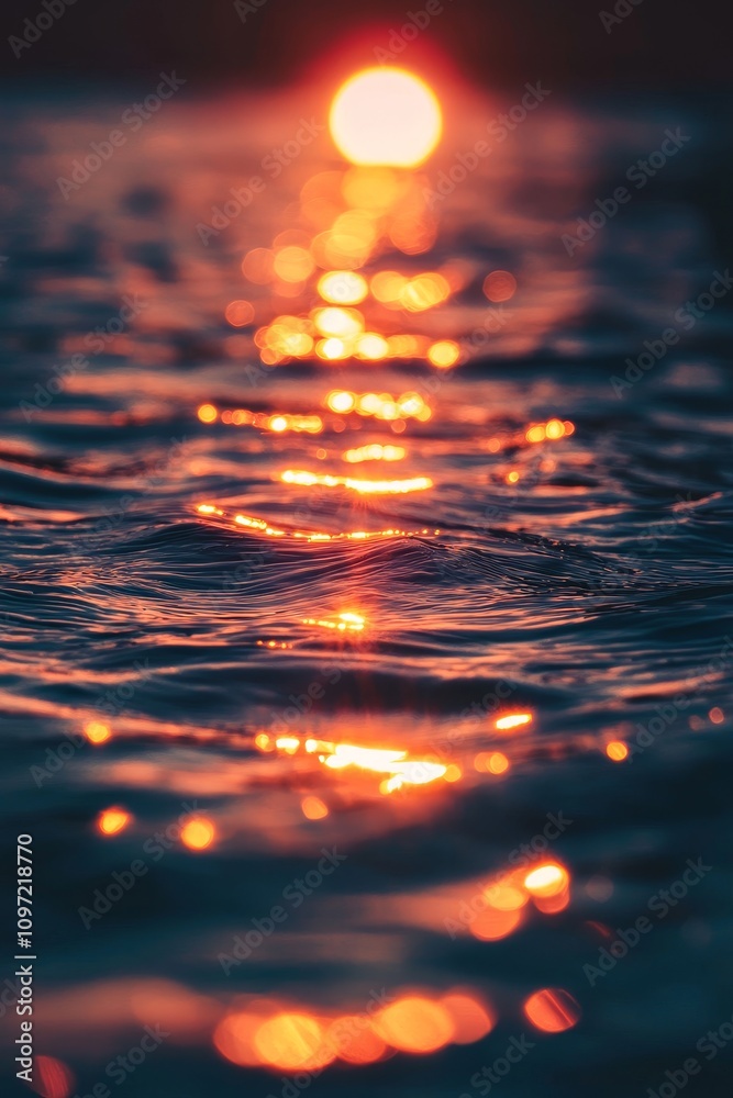 Sunset reflection over water serene natural landscape photography tranquil environment close-up view visual serenity Sunset reflection over water serene natural landscape photography tranquil environment close-up view visual serenity