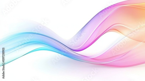 Dynamic flowing waves abstract art digital design vibrant colors creative space visual concept for modern aesthetics photo