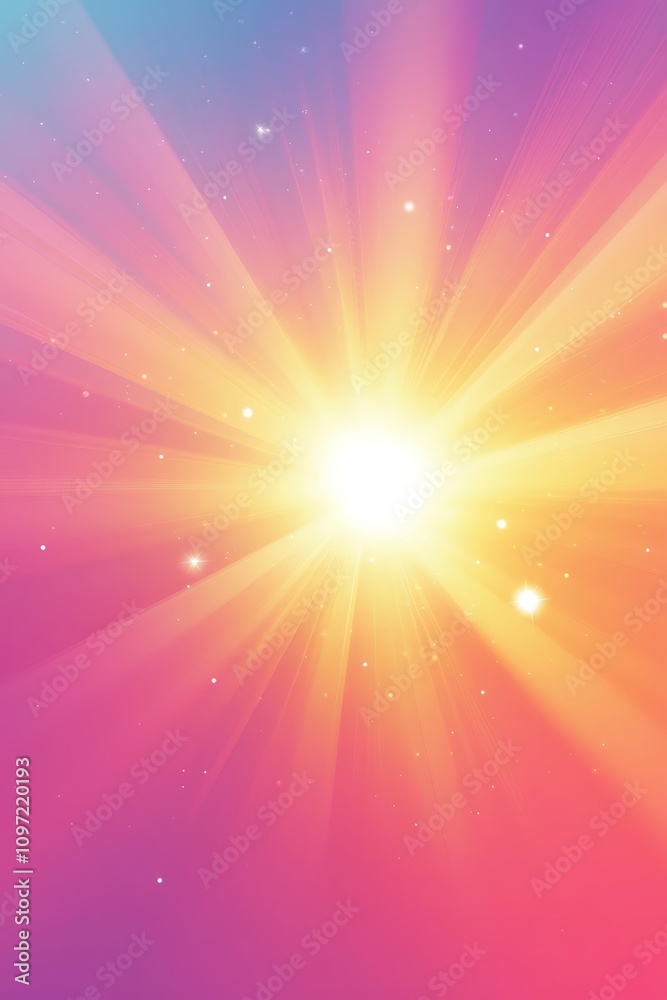 Radiant light burst abstract background digital art vibrant colors eye level visual inspiration for creativity Radiant light burst abstract background digital art vibrant colors eye level visual inspiration for creativity