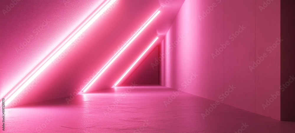 Pink Neon Corridor: A Futuristic Architectural Vision Pink Neon Corridor: A Futuristic Architectural Vision