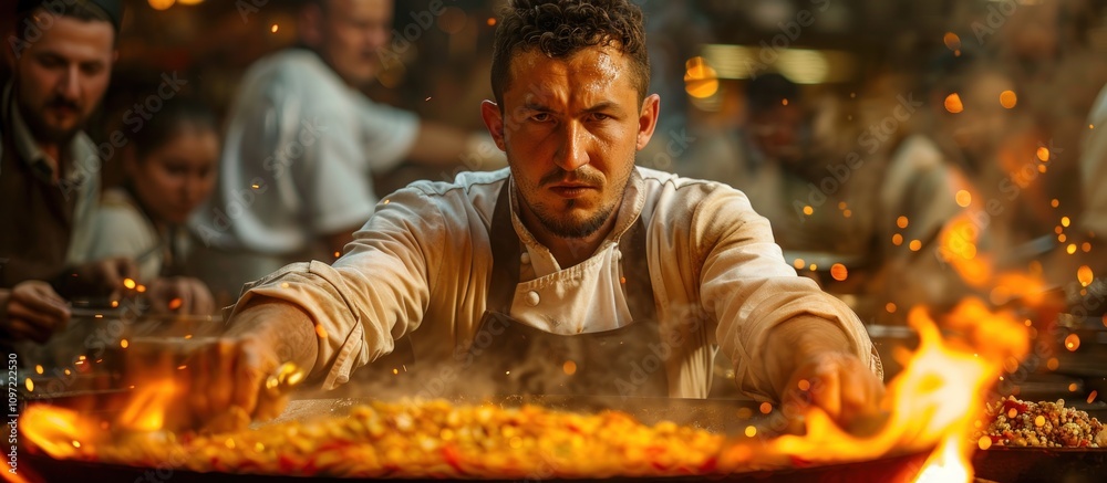 Chef Cooking with Passion Chef Cooking with Passion