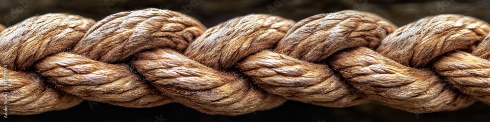An intricately woven rope or chain, draped over a wooden pole, serving as a metaphor for unity and strength. An intricately woven rope or chain, draped over a wooden pole, serving as a metaphor for unity and strength.