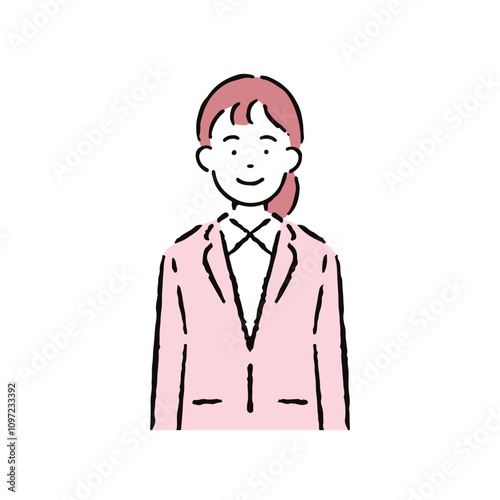 スーツを着た女性