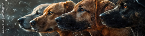 Mighty Pack: Big Dogs Playing Together