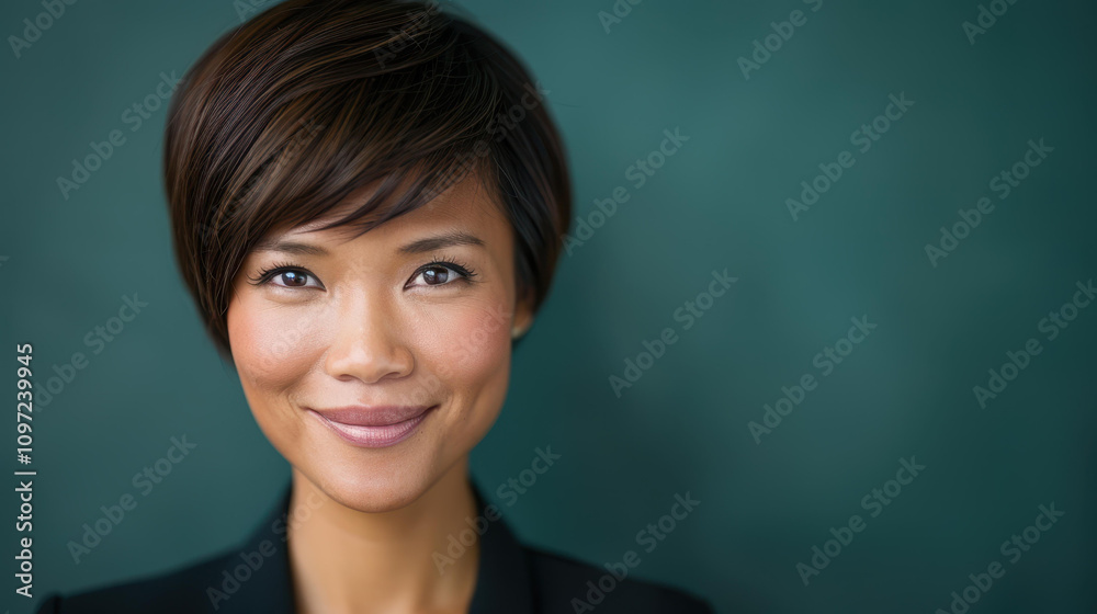 Young businesswoman thrives in a bright office, showcasing her skills with a laptop while exuding confidence and joy. Young businesswoman thrives in a bright office, showcasing her skills with a laptop while exuding confidence and joy.