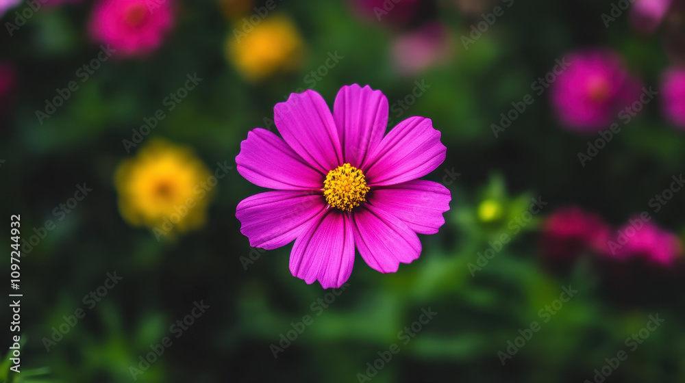 A stunning flower in full bloom, its vibrant petals open wide, against a softly blurred backdrop for a serene effect. A stunning flower in full bloom, its vibrant petals open wide, against a softly blurred backdrop for a serene effect.