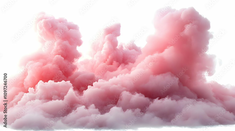 Pink Cloud Abstract 3D Background Image Pink Cloud Abstract 3D Background Image