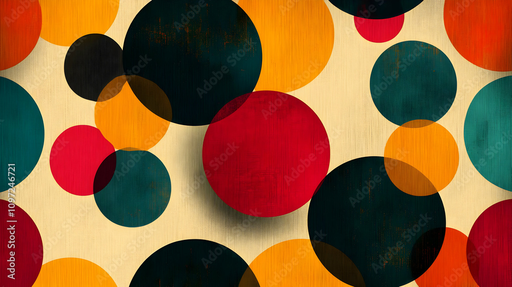Abstract Background with Overlapping Circles Abstract Background with Overlapping Circles
