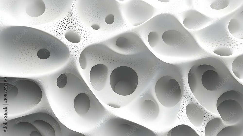 White Abstract 3D Background Image White Abstract 3D Background Image