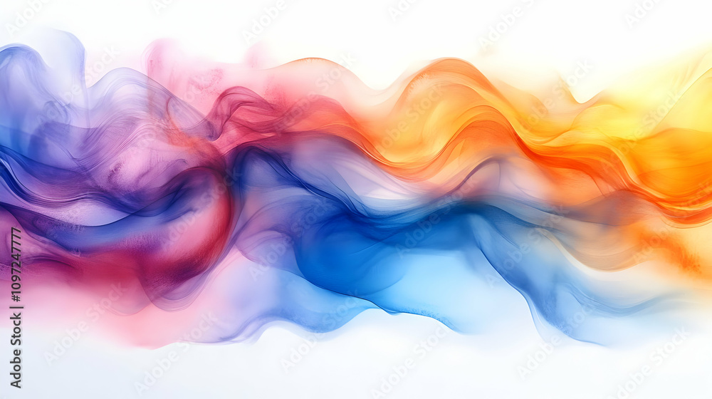 Abstract Colorful Wave Illustration Abstract Colorful Wave Illustration