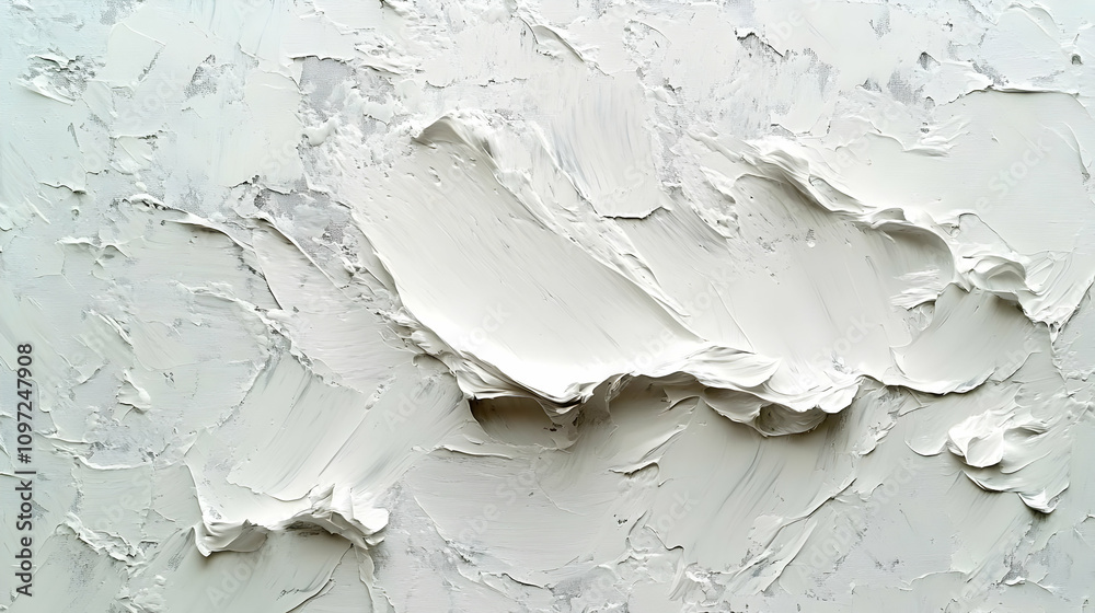 White Impasto Abstract Painting Texture White Impasto Abstract Painting Texture