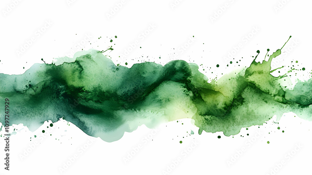 Abstract Watercolor Green Background Abstract Watercolor Green Background