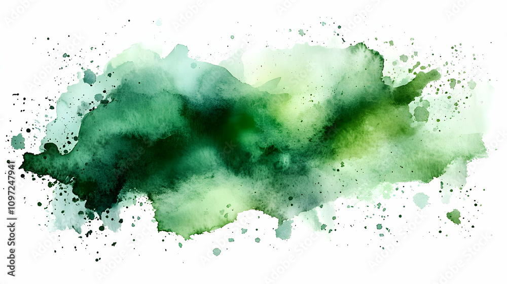 Abstract Watercolor Green Background Abstract Watercolor Green Background