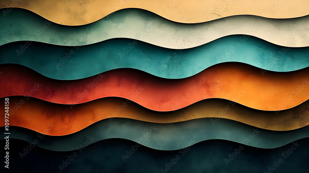 Abstract Wavy Background Illustration Abstract Wavy Background Illustration
