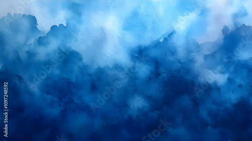 Blue Watercolor Abstract Background Texture