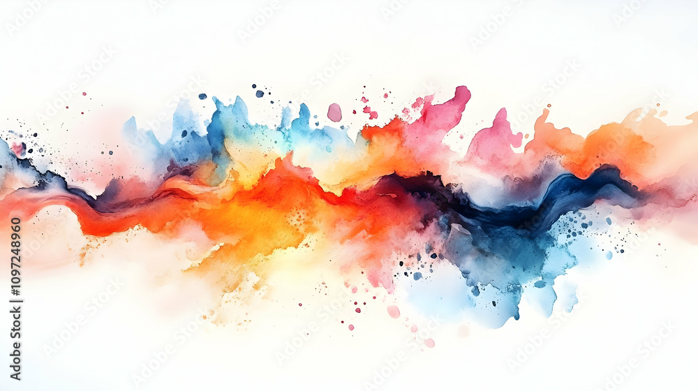 Abstract Watercolor Landscape Painting Abstract Watercolor Landscape Painting