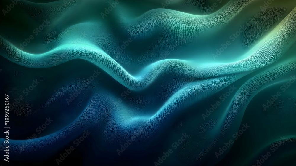 Teal Abstract 3D Wave Background Illustration Teal Abstract 3D Wave Background Illustration